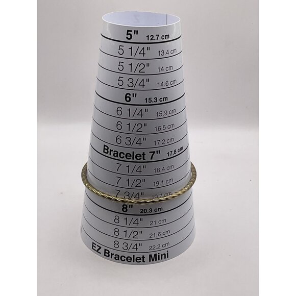 Gold Tone Twisted Rope Bangle Bracelet - Picture 3 of 3